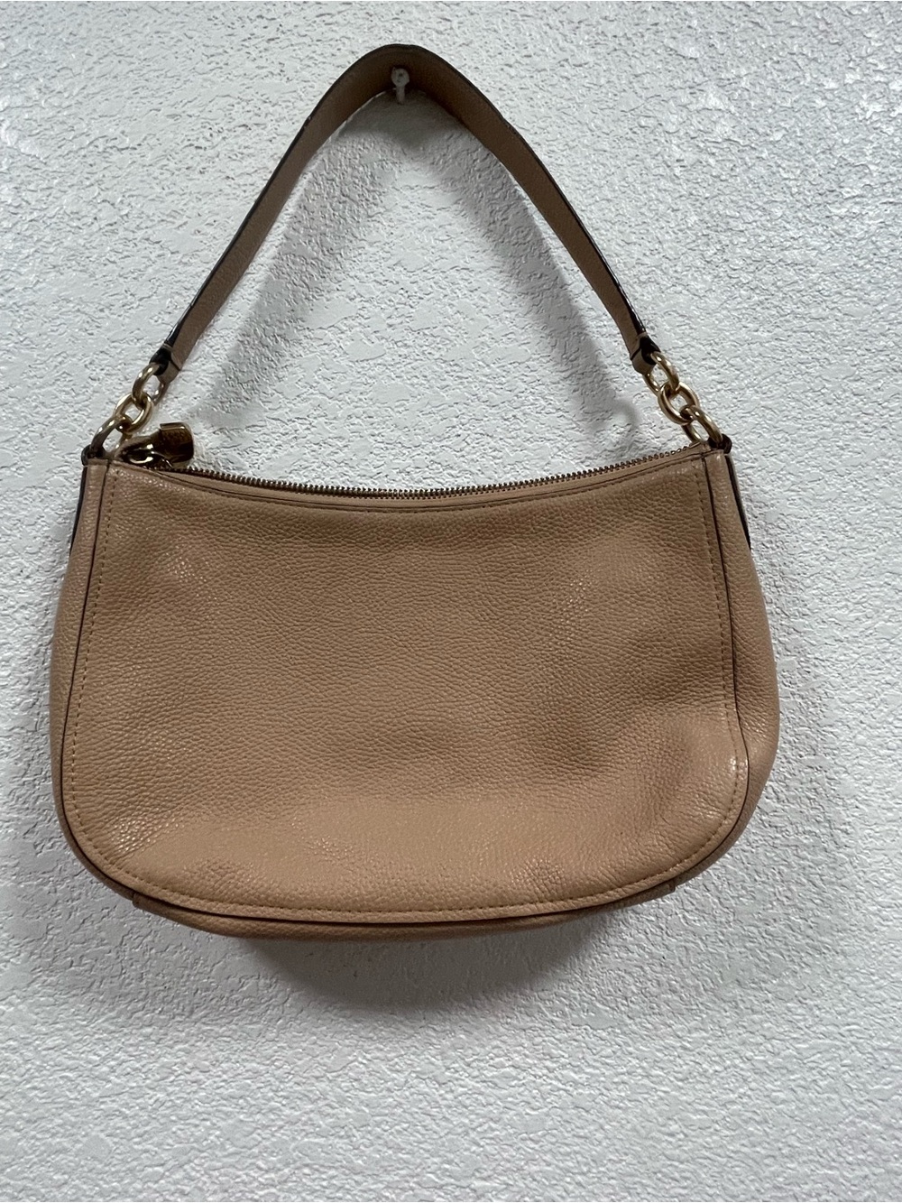 coach purse small shoulder bag light tan  #117880-56819 no stains - Picture 7 of 12